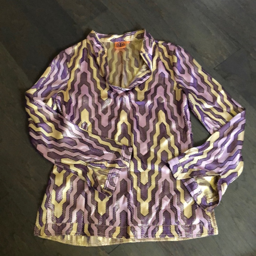 Tory Burch long sleeve 70s retro